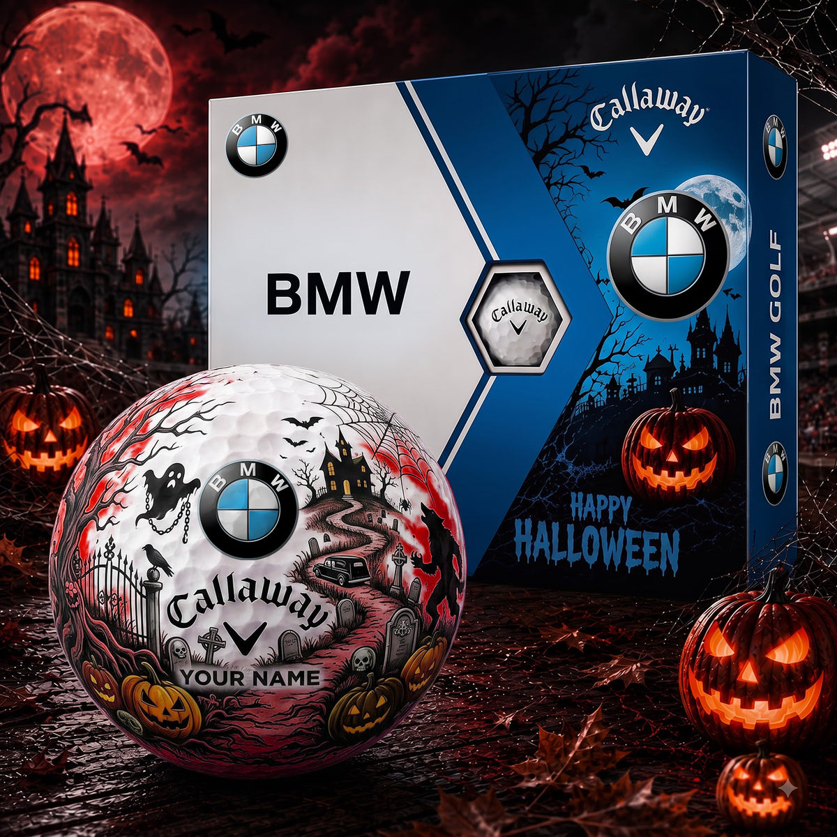 SIGNATURE BMW X BW EXCLUSIVE PERSONALIZED GOLF BALL V9 LIMITED EDITION NDT NHM 050926