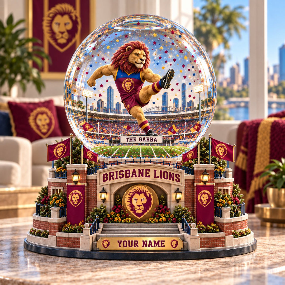 SIGNATURE AFL X BL EXCLUSIVE UNIQUE PERSONALIZED Acrylic Block Plaque Mascot Team Gifts For Fan