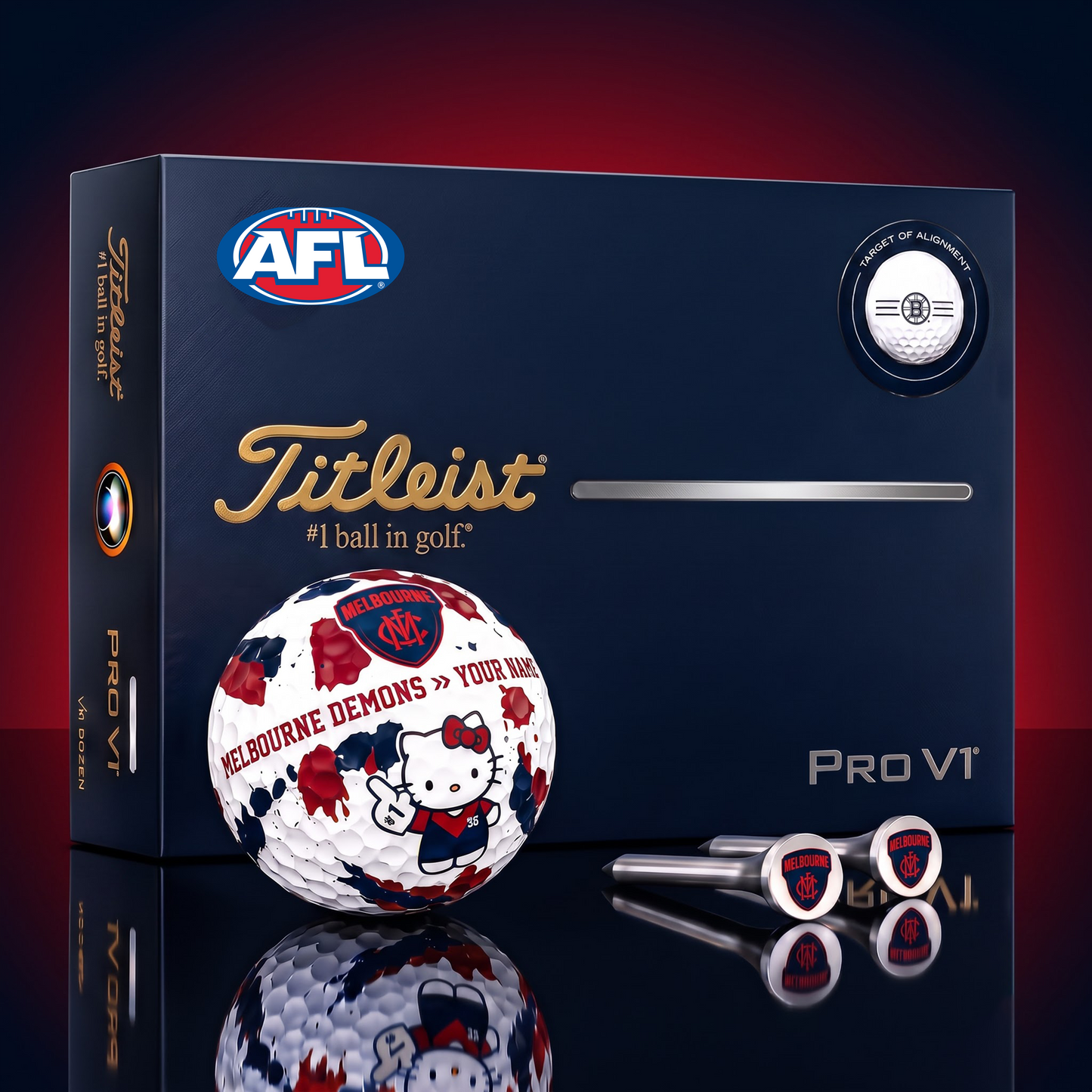 SIGNATURE AFL X MD HELLO KITTY 50TH ANNIVERSARY ELITE GOLF BALL SET – LIMITED EDITION