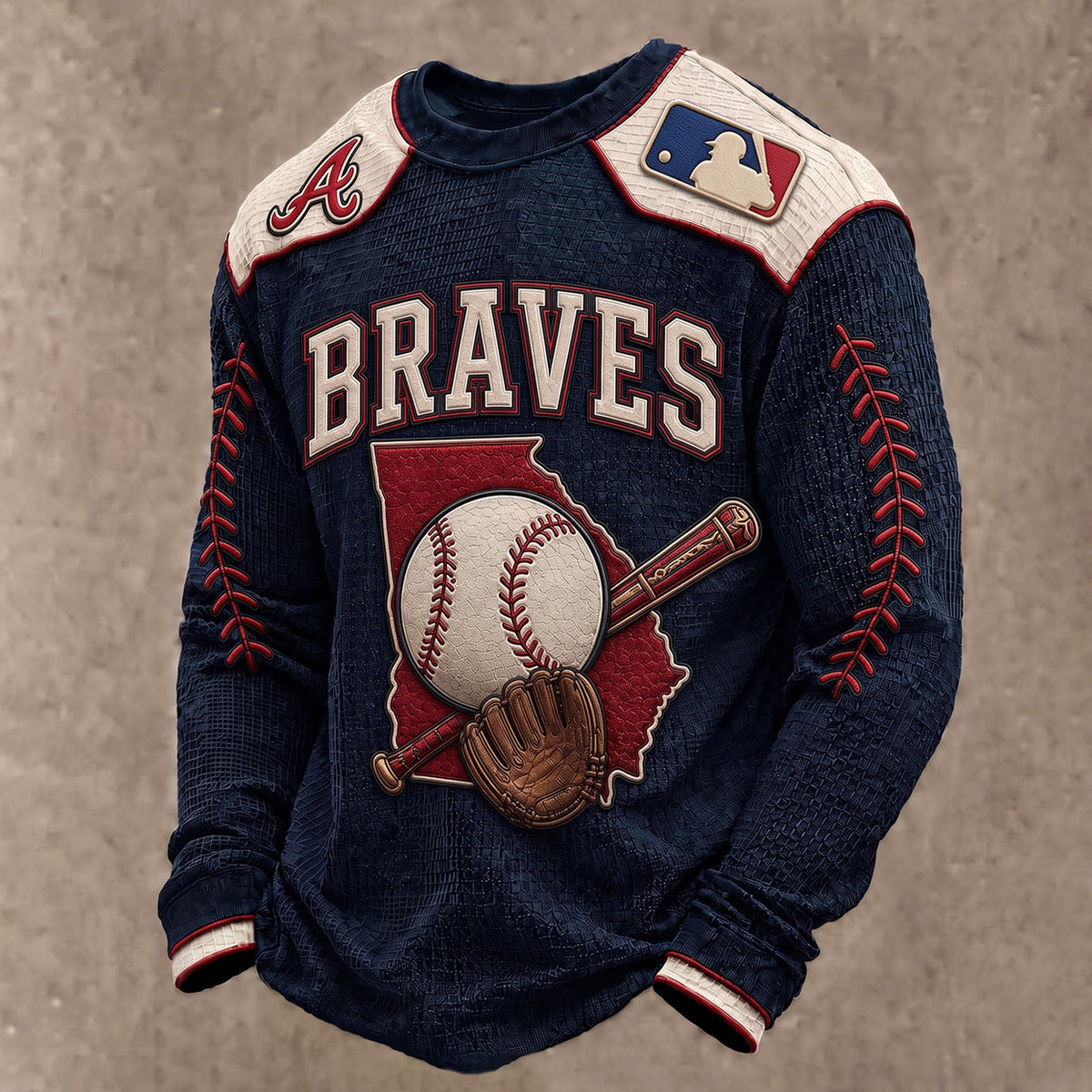 SIGNATURE MLB X AB EXCLUSIVE Heritage Waffle Long Sleeve Shirt Limited Edition