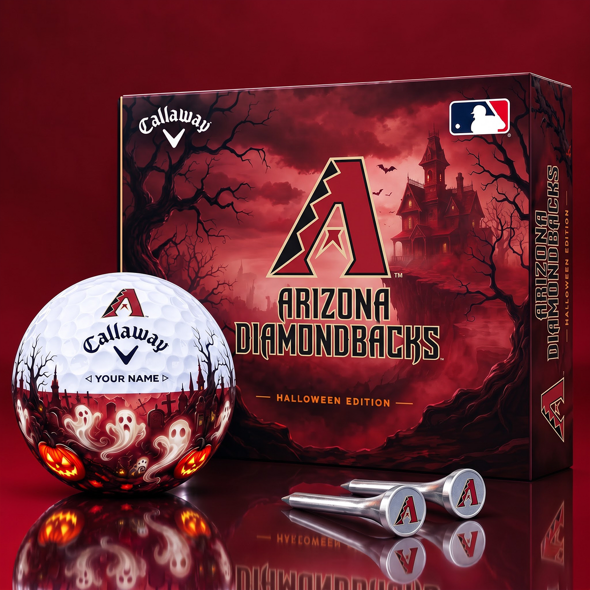 SIGNATURE MLB X AD DELUXE PERSONALIZED HALLOWEEN HORROR FAIRWAY V6 GOLF BALL COLLECTION