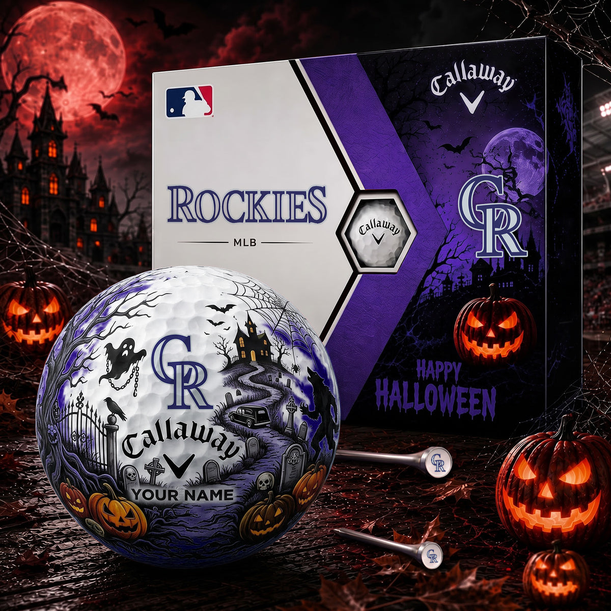 SIGNATURE MLB X COL EXCLUSIVE PERSONALIZED HALLOWEEN HAUNTED GOLF BALL – LIMITED EDITION