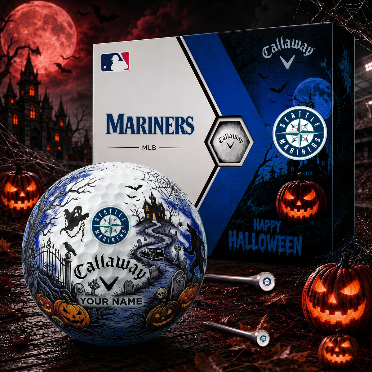 SIGNATURE MLB X SM EXCLUSIVE PERSONALIZED HALLOWEEN HAUNTED GOLF BALL – LIMITED EDITION