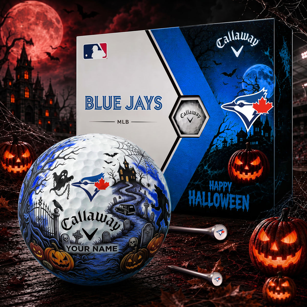 SIGNATURE MLB X TBJ EXCLUSIVE PERSONALIZED HALLOWEEN HAUNTED GOLF BALL – LIMITED EDITION