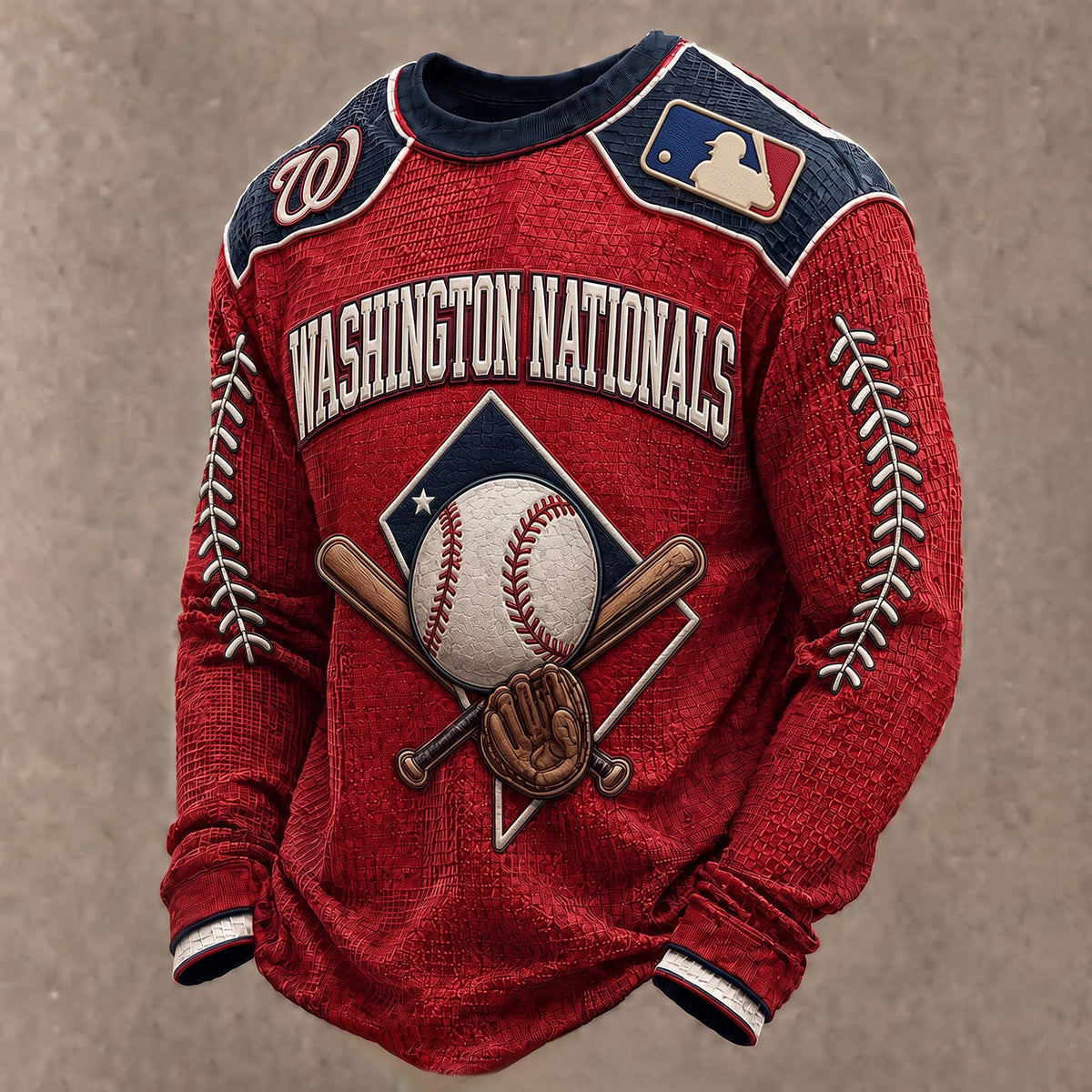 SIGNATURE MLB X WN EXCLUSIVE Heritage Waffle Long Sleeve Shirt Limited Edition