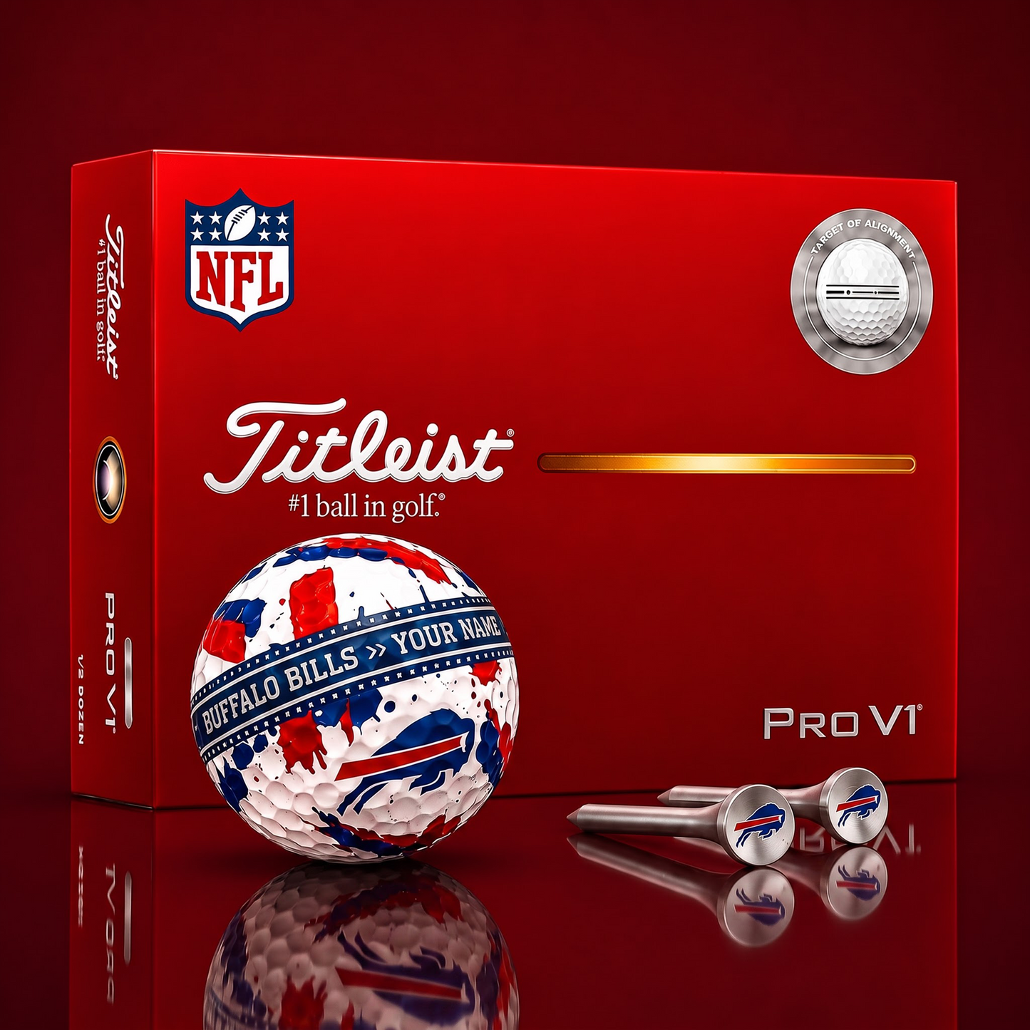 SIGNATURE NFL X BB DELUXE PERSONALIZED GOLF BALL SET LIMITED EDITION