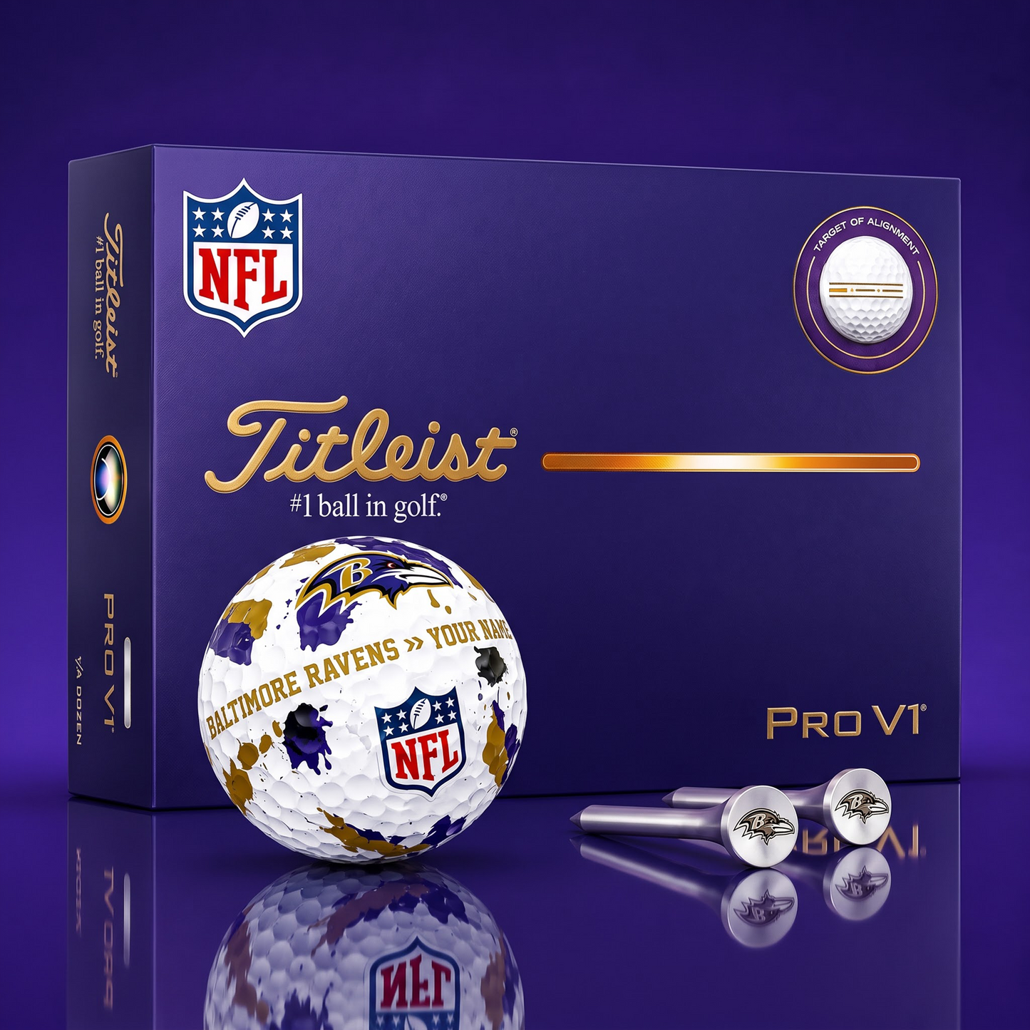 SIGNATURE NFL X BR  DELUXE PERSONALIZED GOLF BALL SET LIMITED EDITION V2