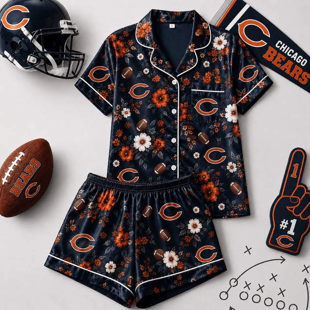 SIGNATURE NFL X CB EXCLUSIVE Blooming Game Day Pajamas Set