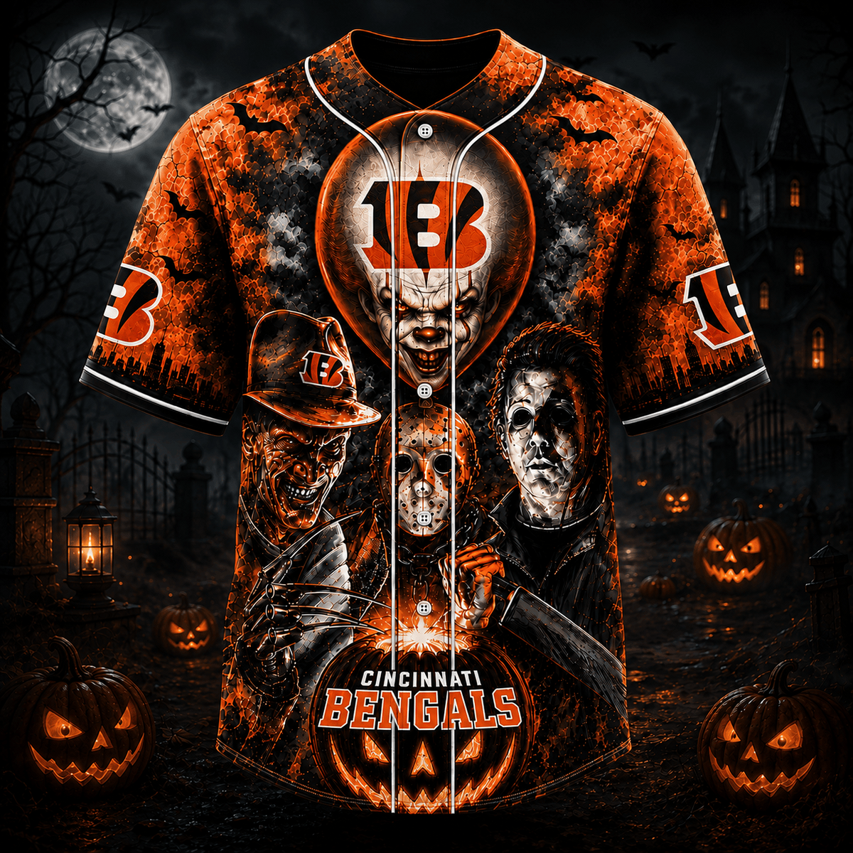 SIGNATURE NFL  X CIN EXCLUSIVE Halloween Horror Jersey Limited Edtion