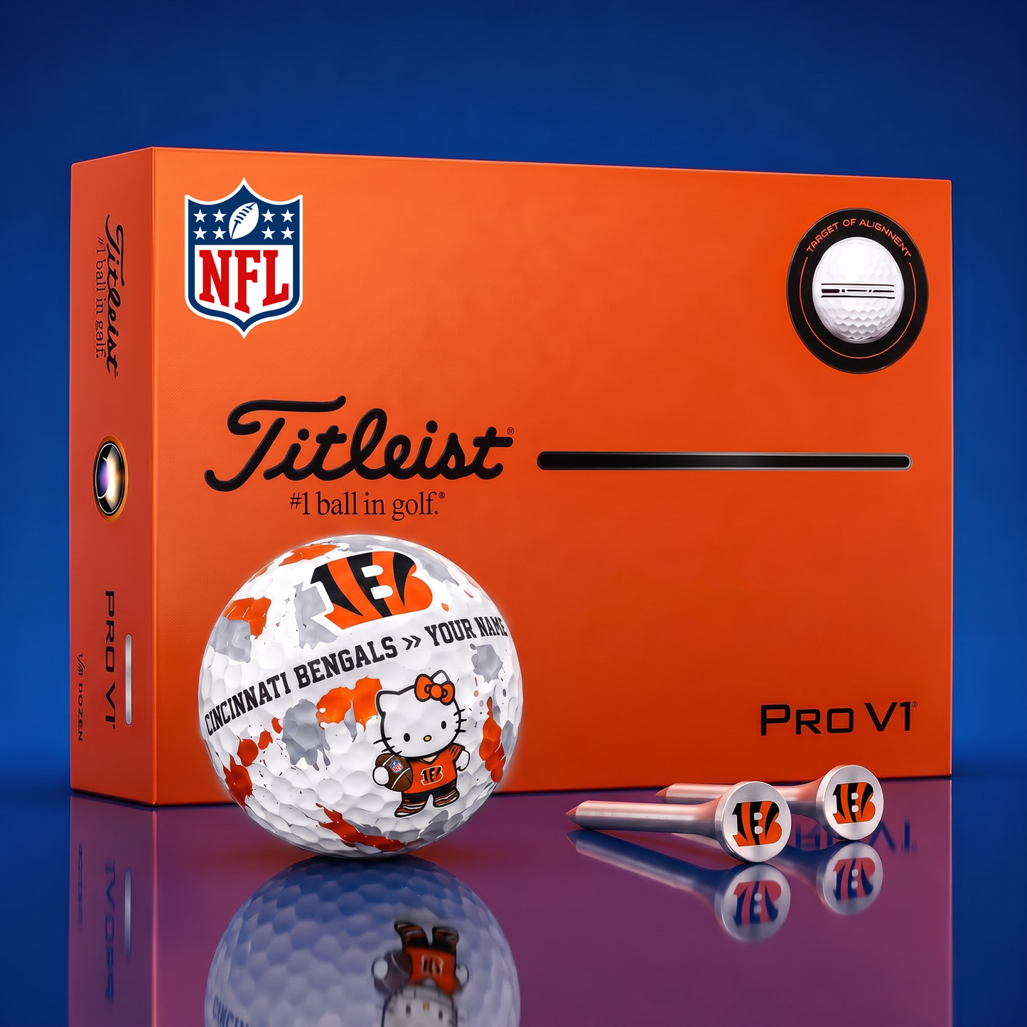 SIGNATURE NFL X CIN HELLO KITTY 50TH ANNIVERSARY ELITE GOLF BALL SET – LIMITED EDITION