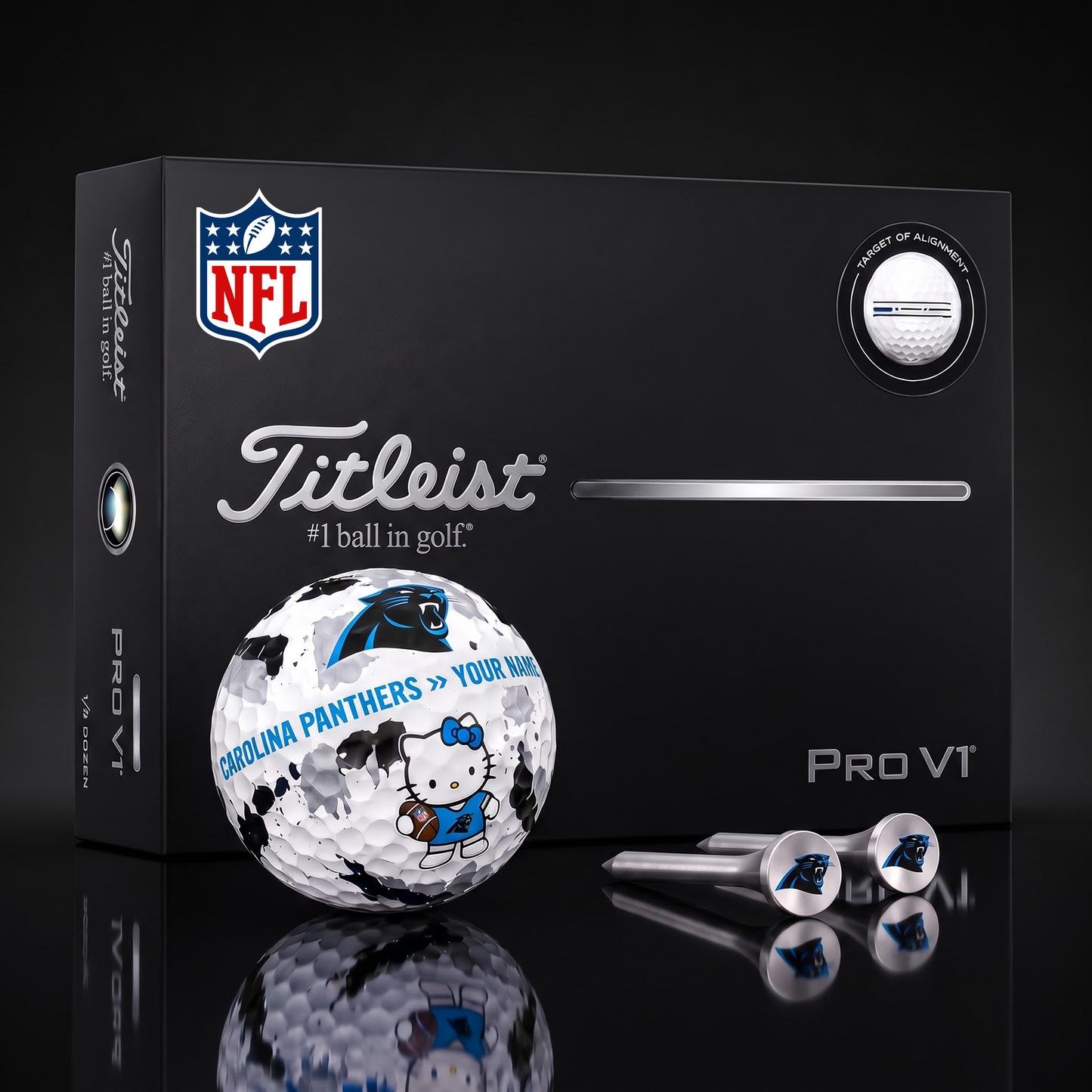 SIGNATURE NFL X CP HELLO KITTY 50TH ANNIVERSARY ELITE GOLF BALL SET – LIMITED EDITION