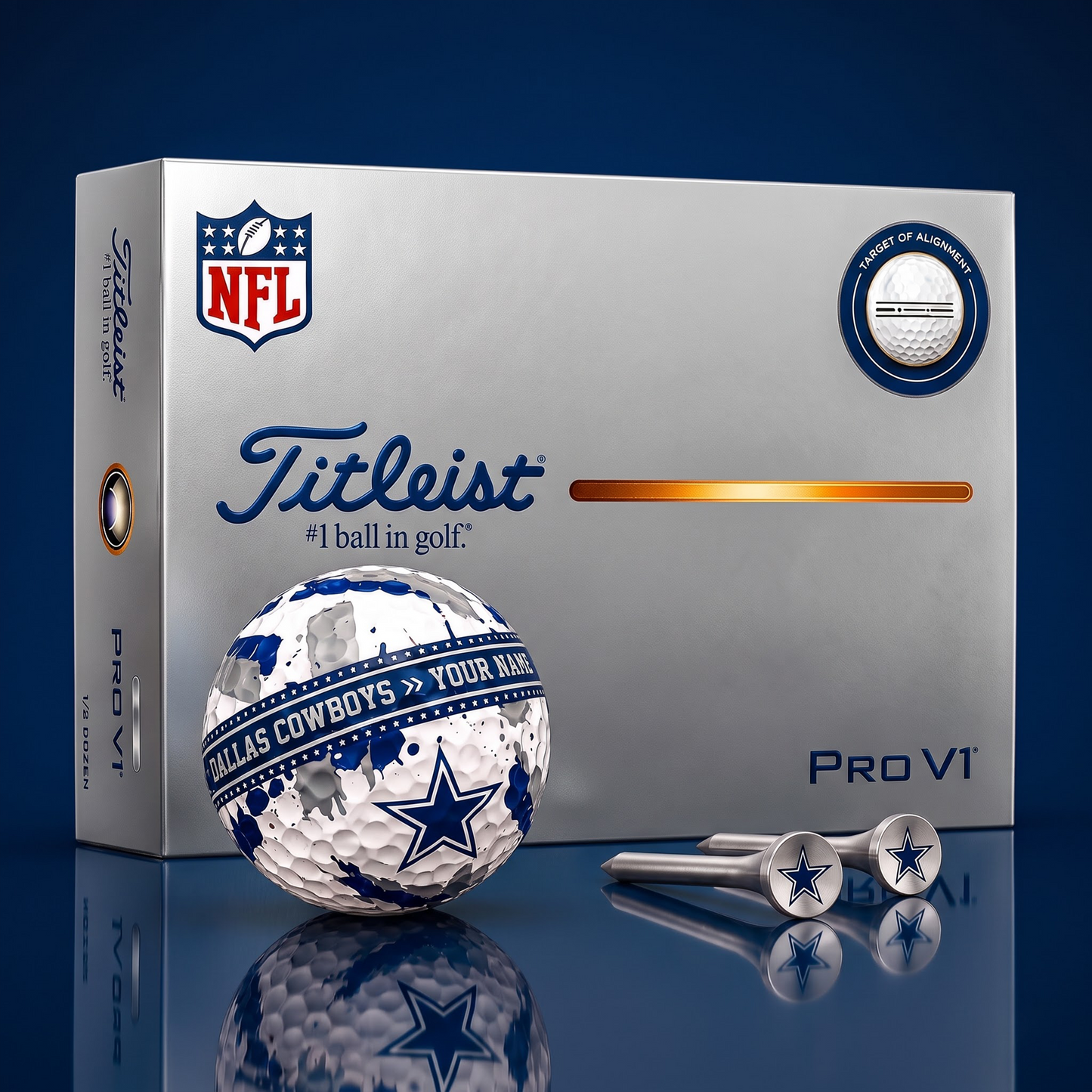 SIGNATURE NFL X DC DELUXE PERSONALIZED GOLF BALL SET LIMITED EDITION