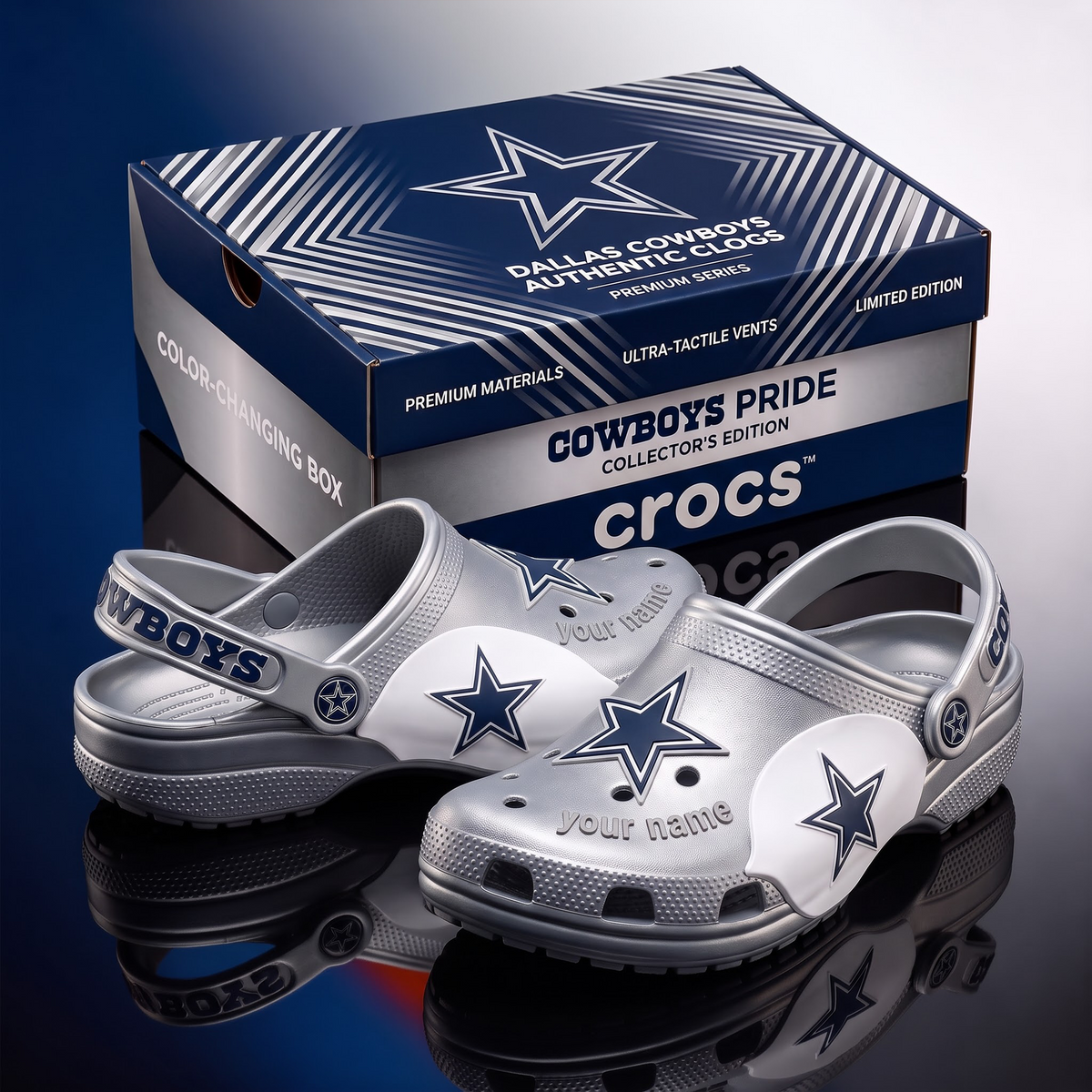 SIGNATURE NFL X DC EXCLUSIVE PERSONALIZED CROCS CLASSIC CLOG LIMITED EDITION