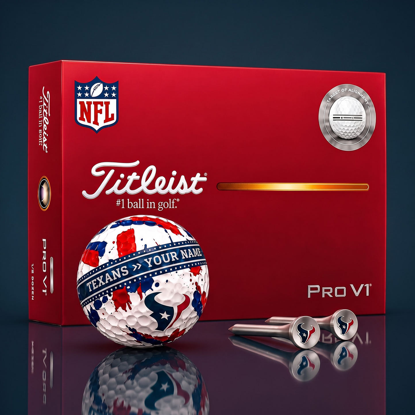 SIGNATURE NFL X HT DELUXE PERSONALIZED GOLF BALL SET LIMITED EDITION