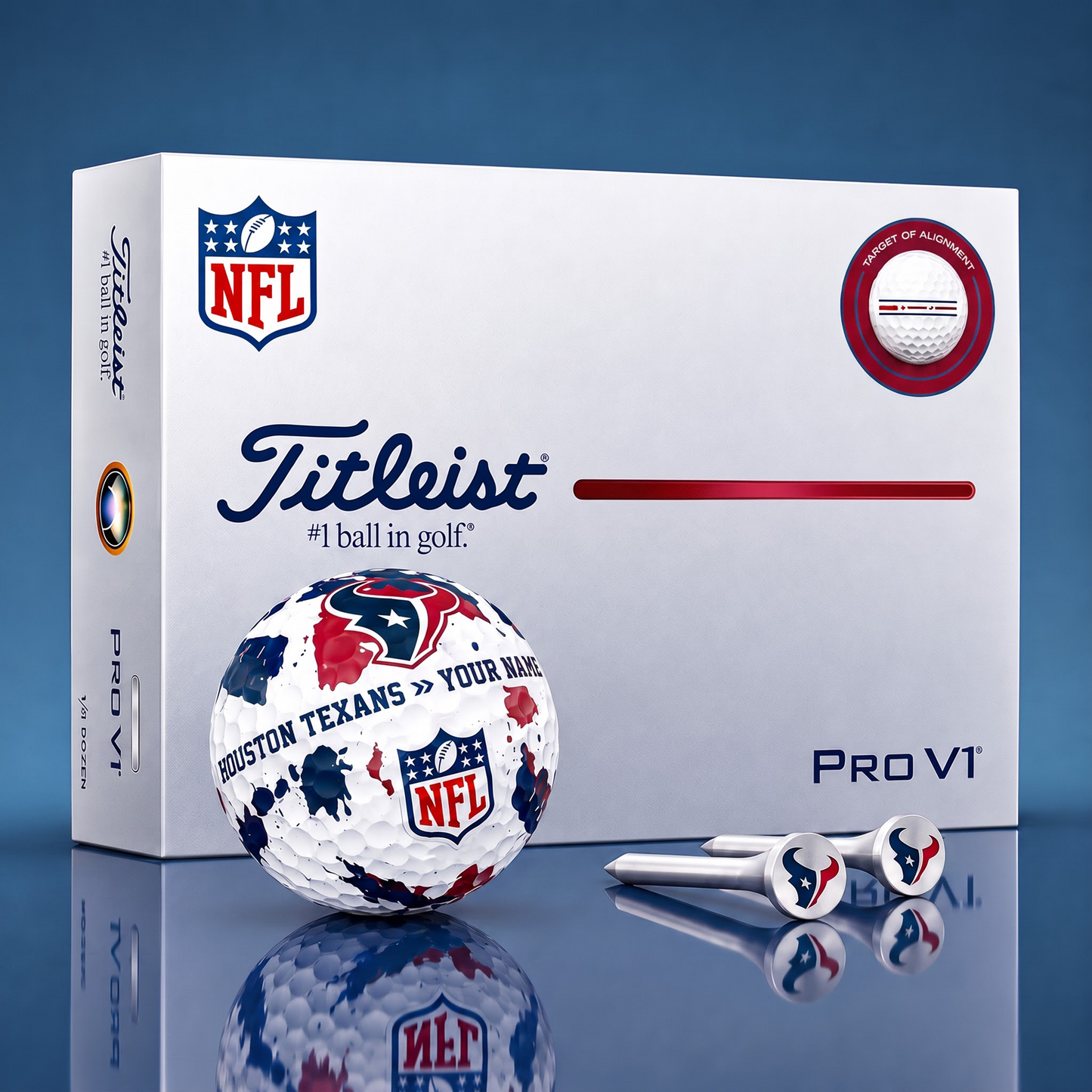SIGNATURE NFL X HT DELUXE PERSONALIZED GOLF BALL SET LIMITED EDITION V2