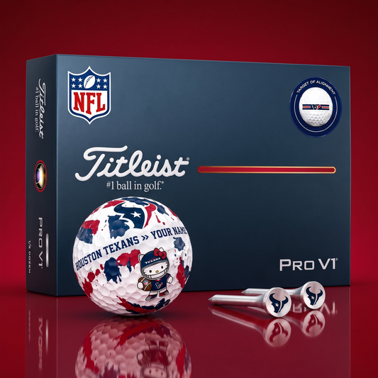 SIGNATURE NFL X HT HELLO KITTY 50TH ANNIVERSARY ELITE GOLF BALL SET – LIMITED EDITION
