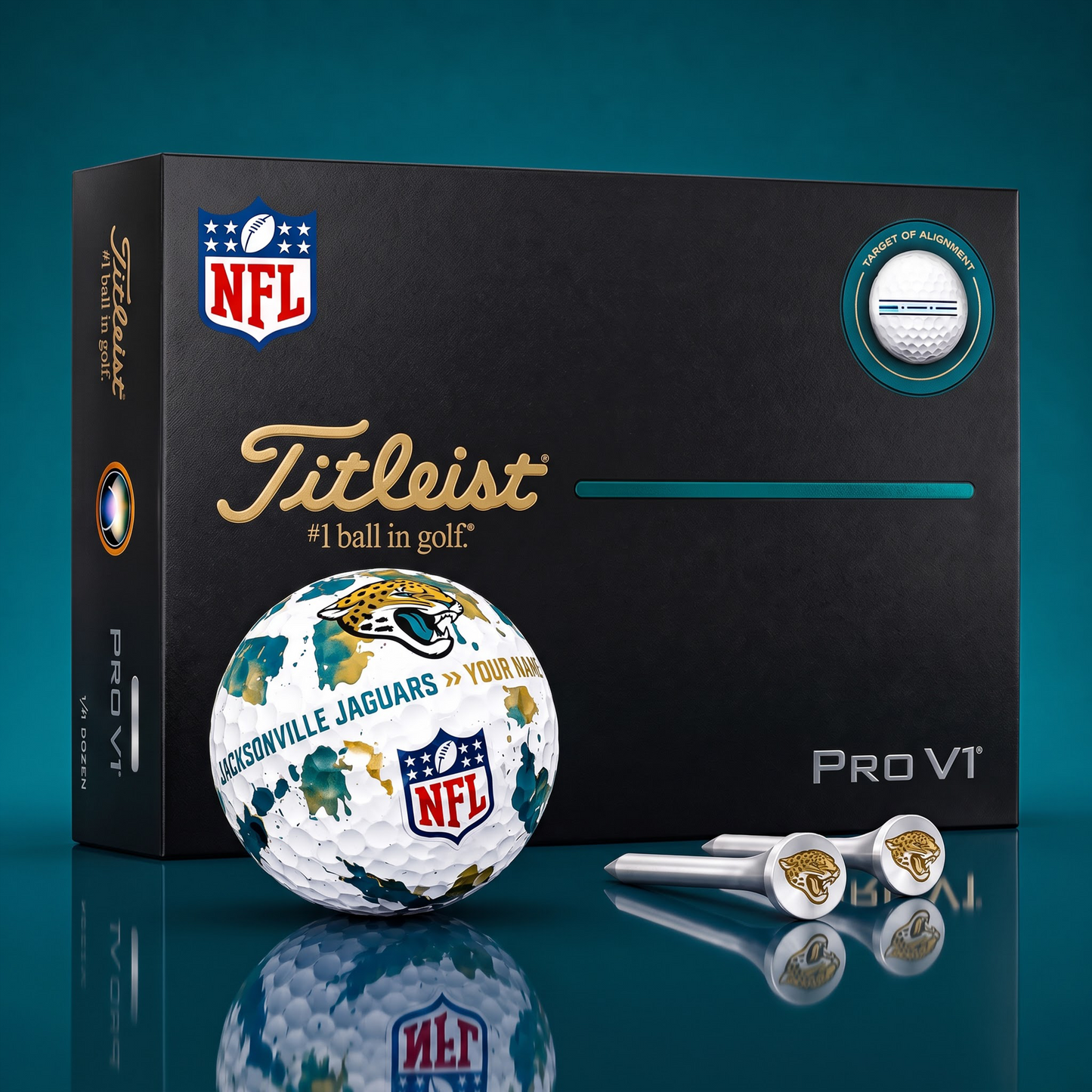 SIGNATURE NFL X JJ DELUXE PERSONALIZED GOLF BALL SET LIMITED EDITION V2
