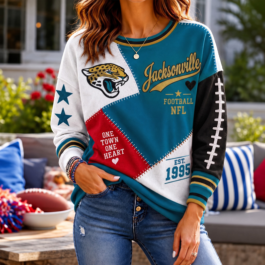 SIGNATURE NFL X JJ EXCLUSIVE Women's Football Casual Sweatshirt LIMITED EDITION