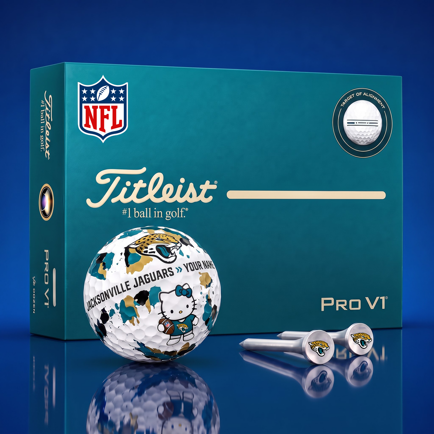 SIGNATURE NFL X JJ HELLO KITTY 50TH ANNIVERSARY ELITE GOLF BALL SET – LIMITED EDITION