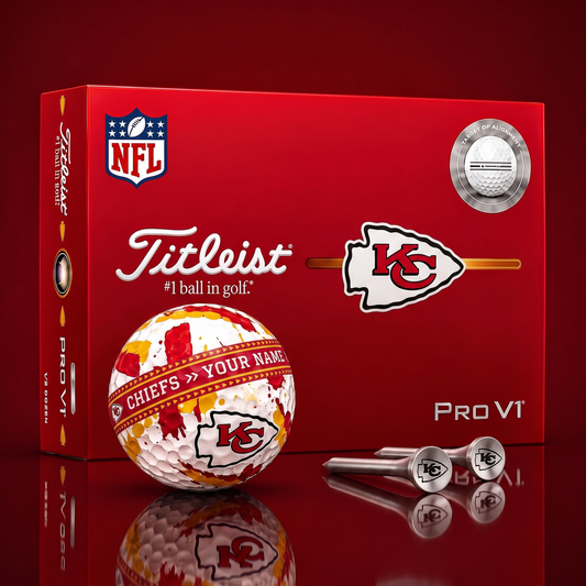 SIGNATURE NFL X KCC DELUXE PERSONALIZED GOLF BALL SET LIMITED EDITION