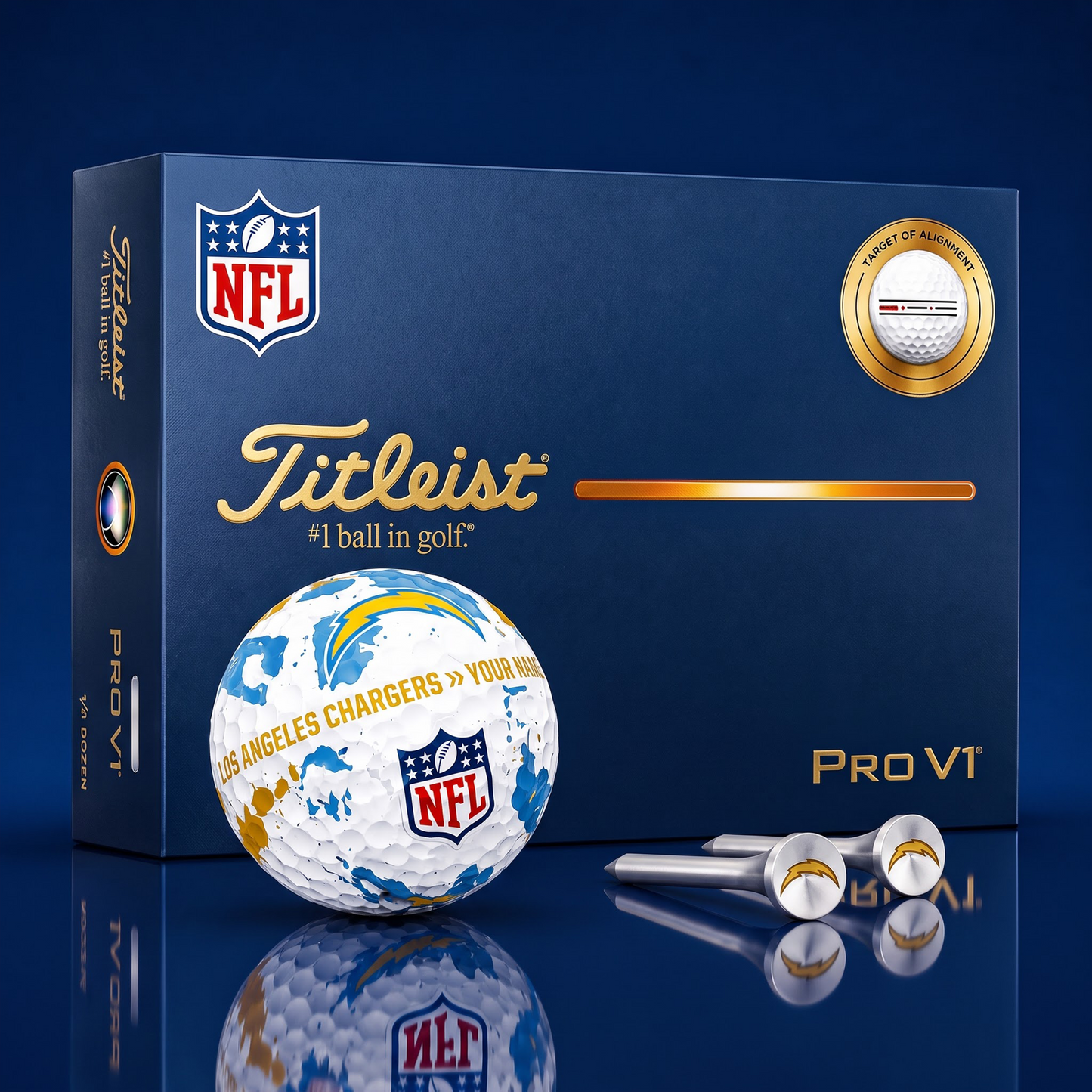 SIGNATURE NFL X LAC DELUXE PERSONALIZED GOLF BALL SET LIMITED EDITION V2