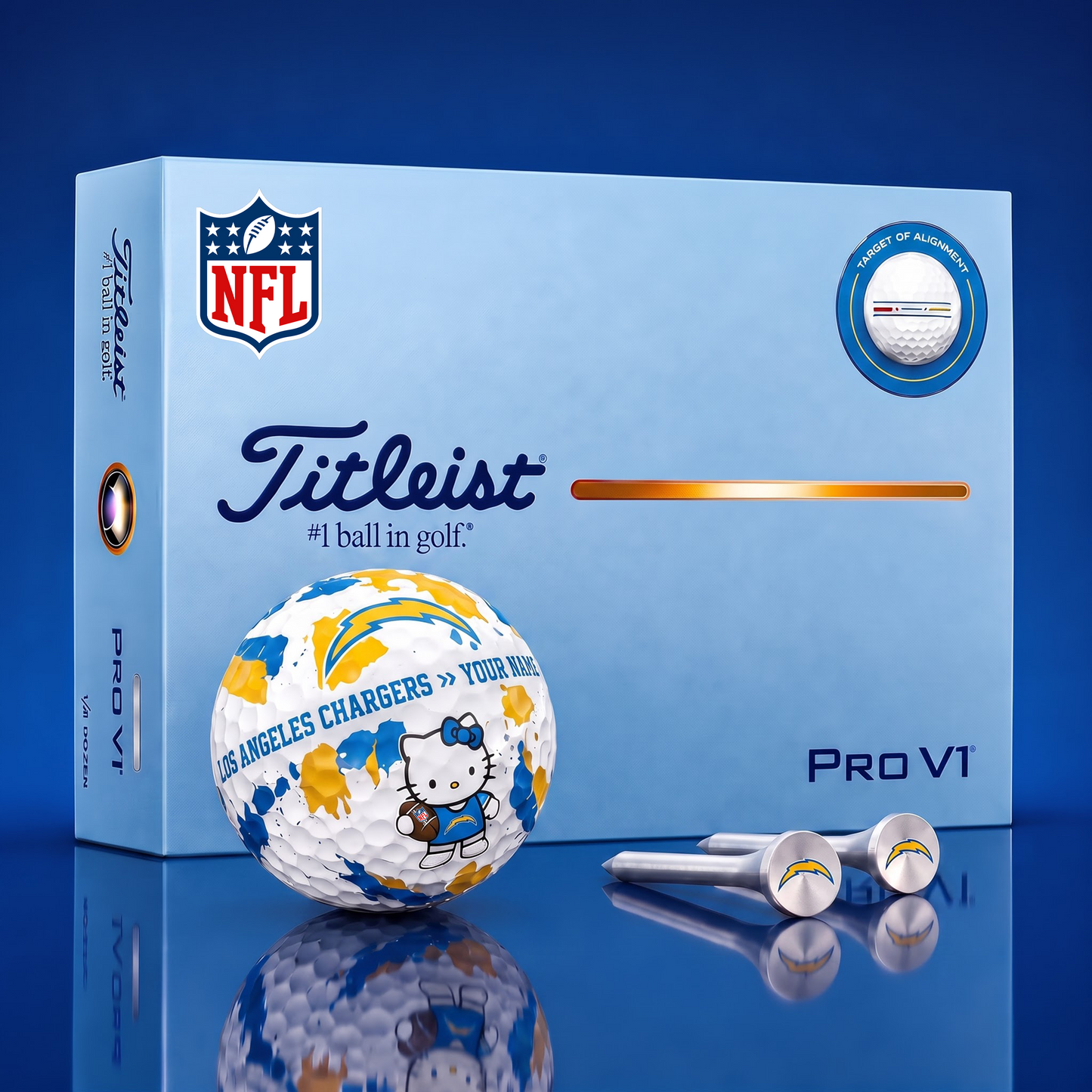 SIGNATURE NFL X LAC HELLO KITTY 50TH ANNIVERSARY ELITE GOLF BALL SET – LIMITED EDITION
