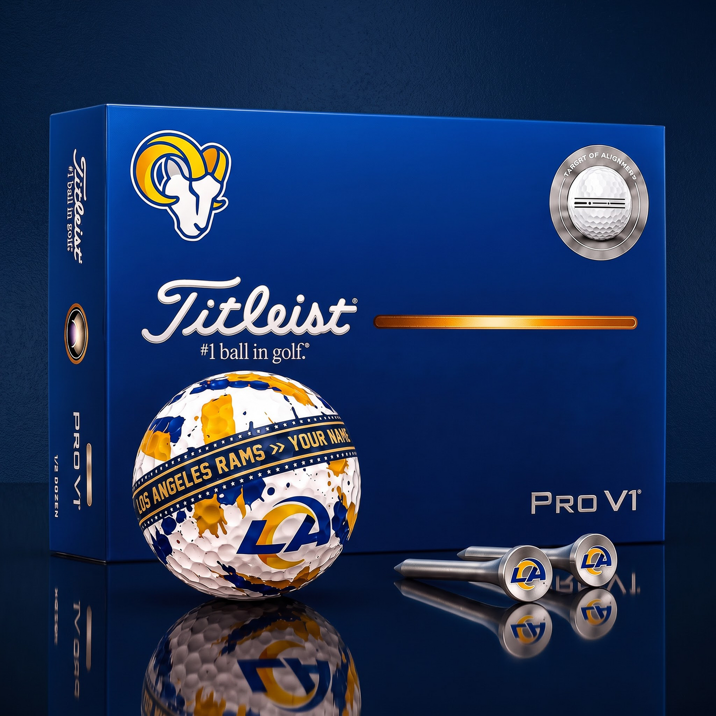 SIGNATURE NFL X LAR DELUXE PERSONALIZED GOLF BALL SET LIMITED EDITION