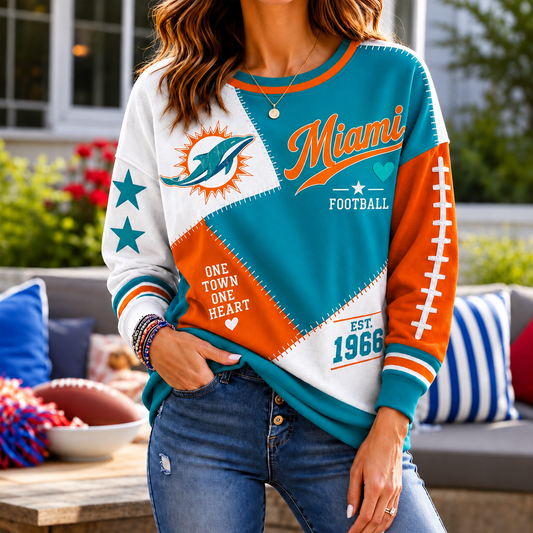 SIGNATURE NFL X MD EXCLUSIVE Women's Football Casual Sweatshirt LIMITED EDITION
