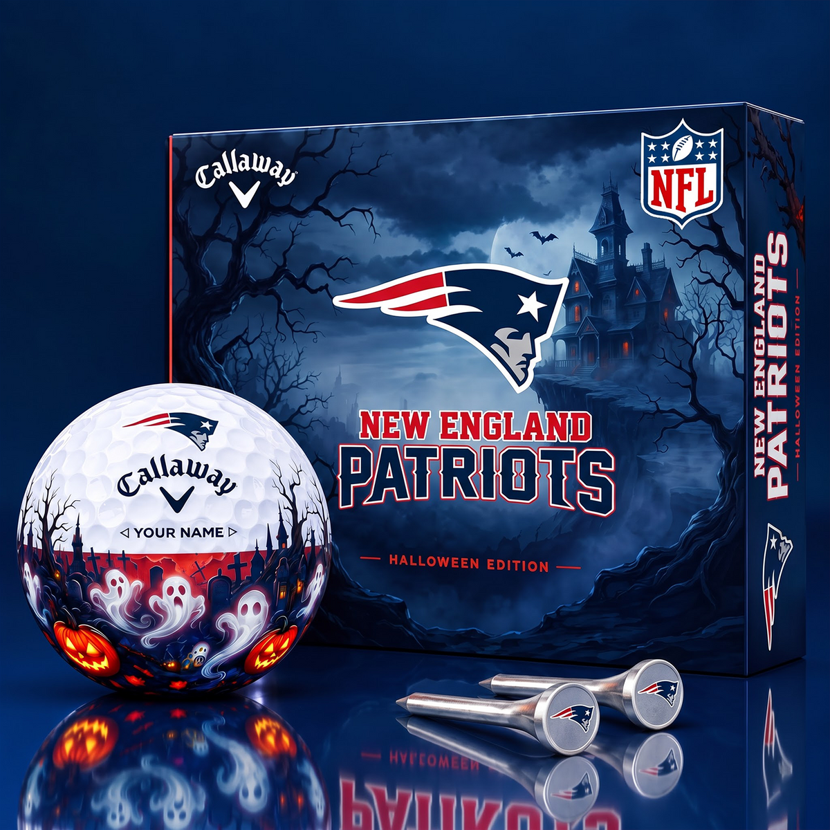 SIGNATURE NFL X NEP DELUXE PERSONALIZED HALLOWEEN HORROR FAIRWAY V6 GOLF BALL COLLECTION