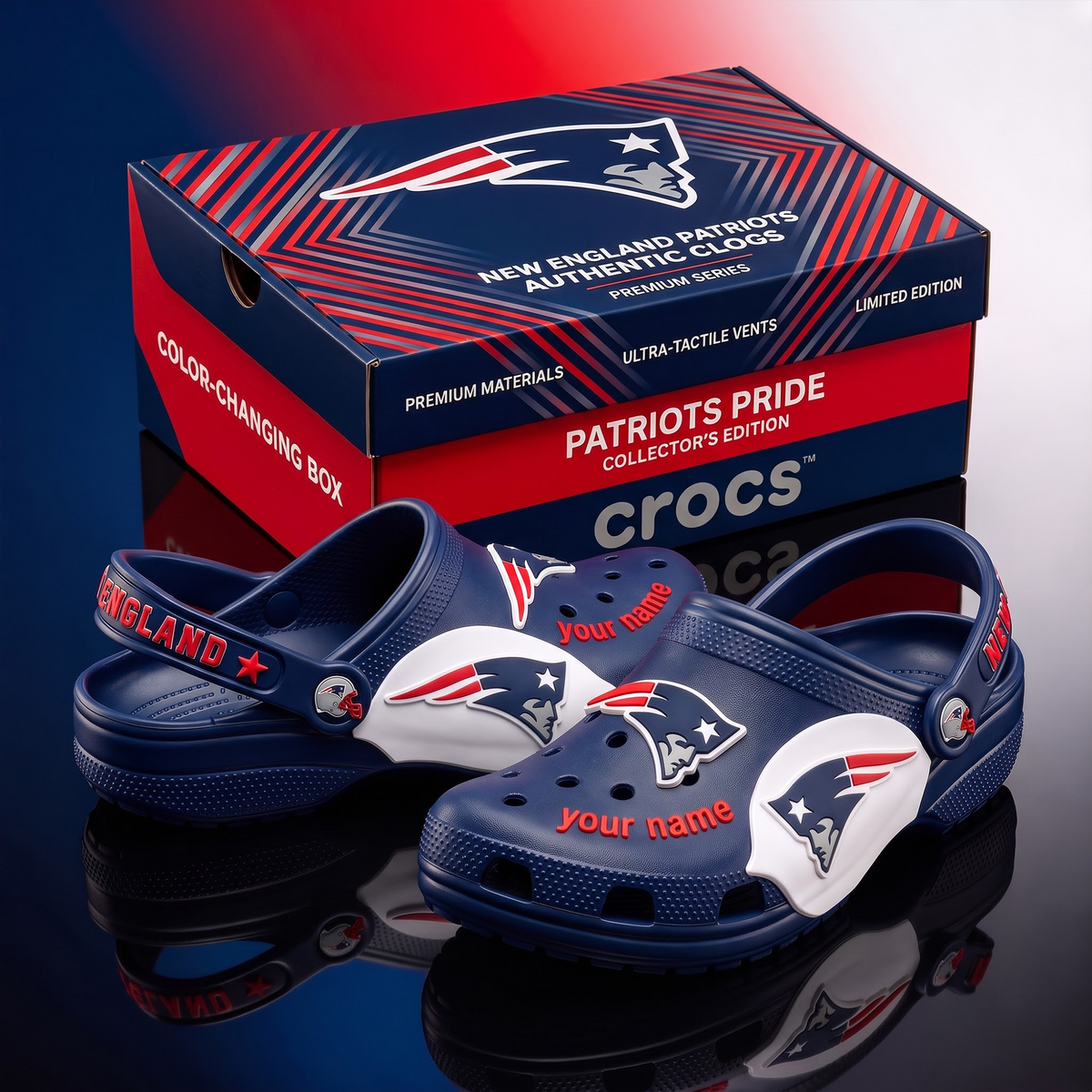 SIGNATURE NFL X NEP EXCLUSIVE PERSONALIZED CROCS CLASSIC CLOG LIMITED EDITION