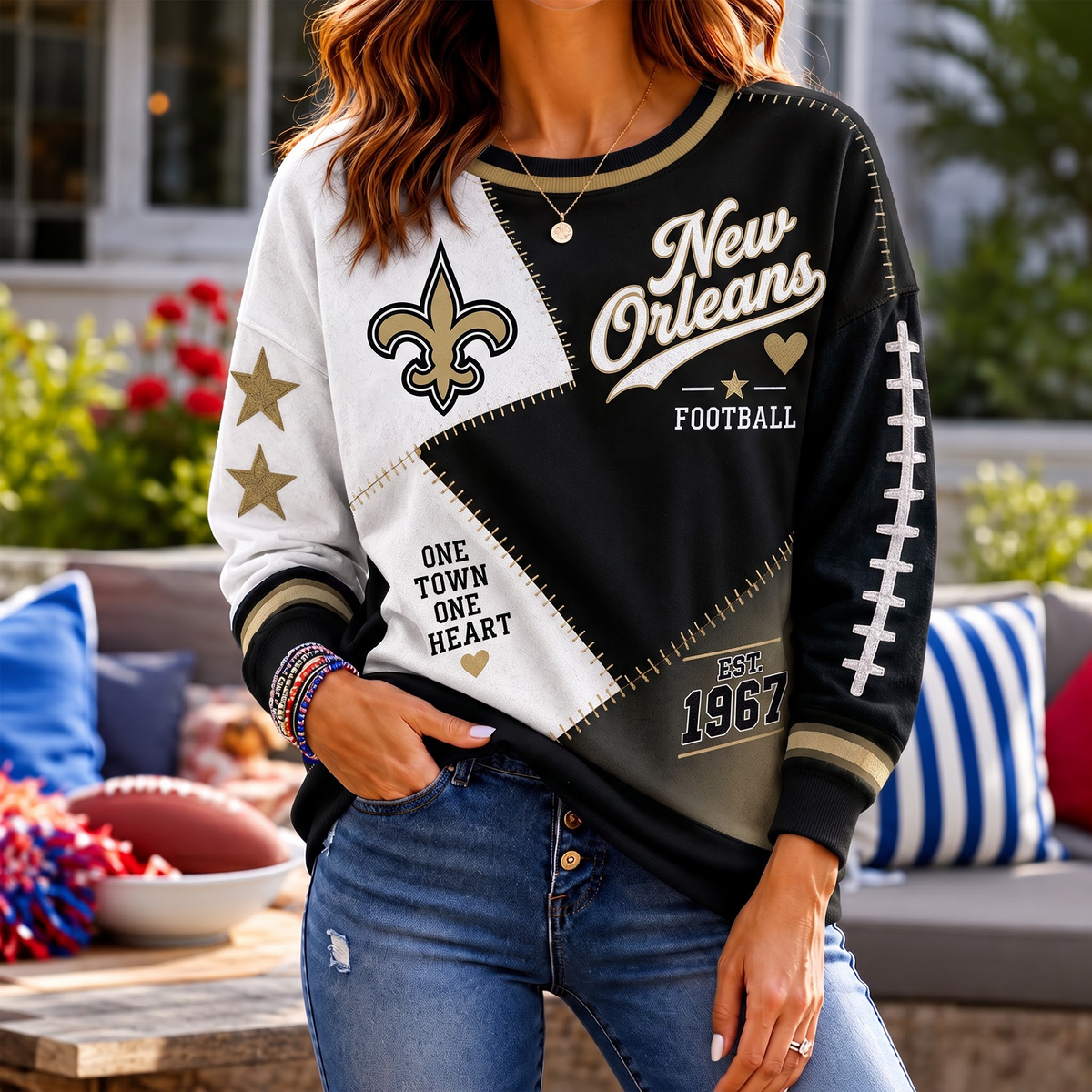 SIGNATURE NFL X NOS EXCLUSIVE Women's Football Casual Sweatshirt LIMITED EDITION