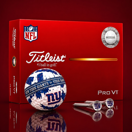 SIGNATURE NFL X NYG DELUXE PERSONALIZED GOLF BALL SET LIMITED EDITION