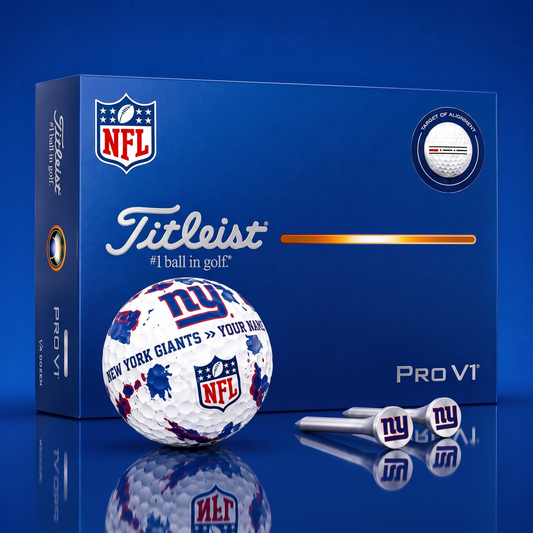 SIGNATURE NFL X NYG DELUXE PERSONALIZED GOLF BALL SET LIMITED EDITION V2
