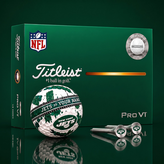 SIGNATURE NFL X NYJ DELUXE PERSONALIZED GOLF BALL SET LIMITED EDITION