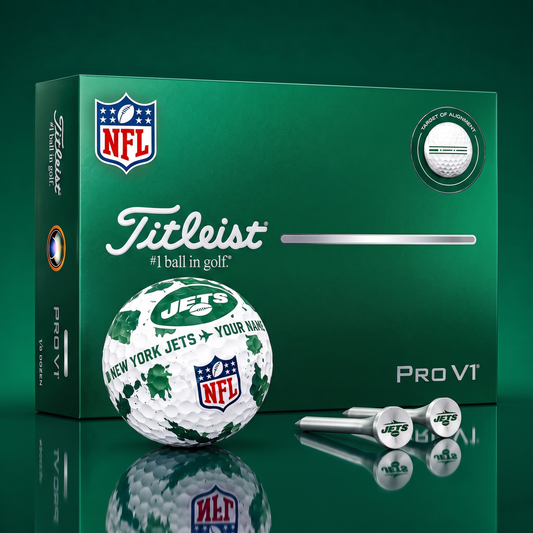 SIGNATURE NFL X NYJ DELUXE PERSONALIZED GOLF BALL SET LIMITED EDITION V2