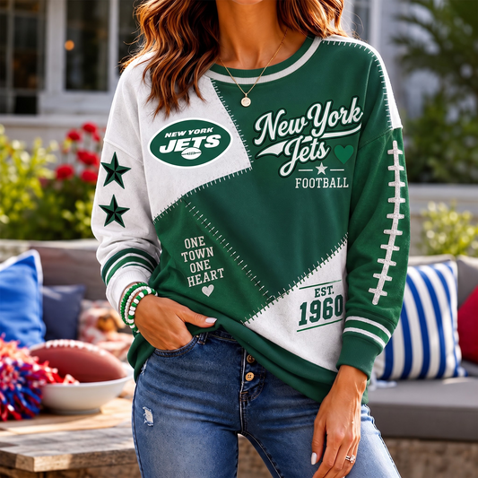 SIGNATURE NFL X NYJ EXCLUSIVE Women's Football Casual Sweatshirt LIMITED EDITION