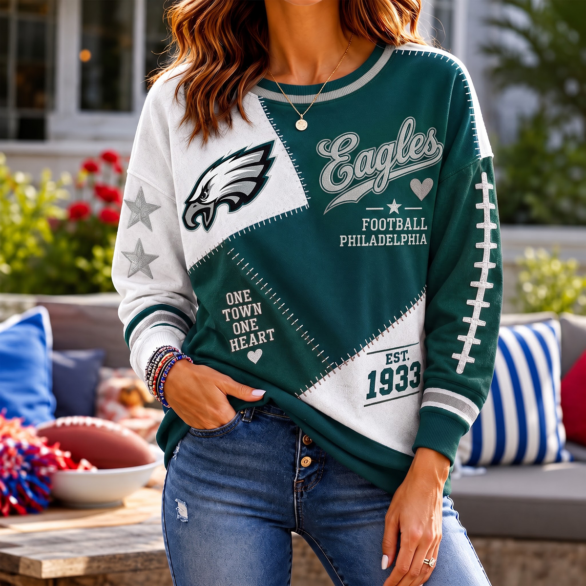 SIGNATURE NFL X PE EXCLUSIVE Women's Football Casual Sweatshirt LIMITED EDITION