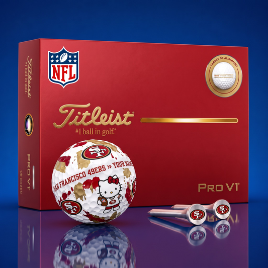 SIGNATURE NFL X SF HELLO KITTY 50TH ANNIVERSARY ELITE GOLF BALL SET – LIMITED EDITION