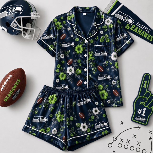 SIGNATURE NFL X SS EXCLUSIVE Blooming Game Day Pajamas Set