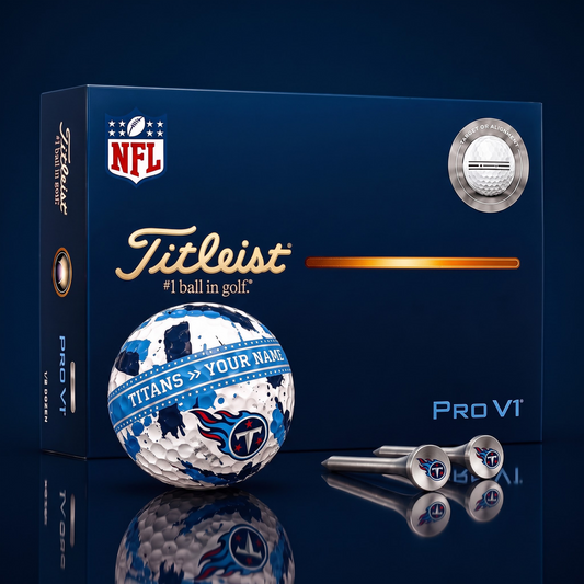 SIGNATURE NFL X TT DELUXE PERSONALIZED GOLF BALL SET LIMITED EDITION