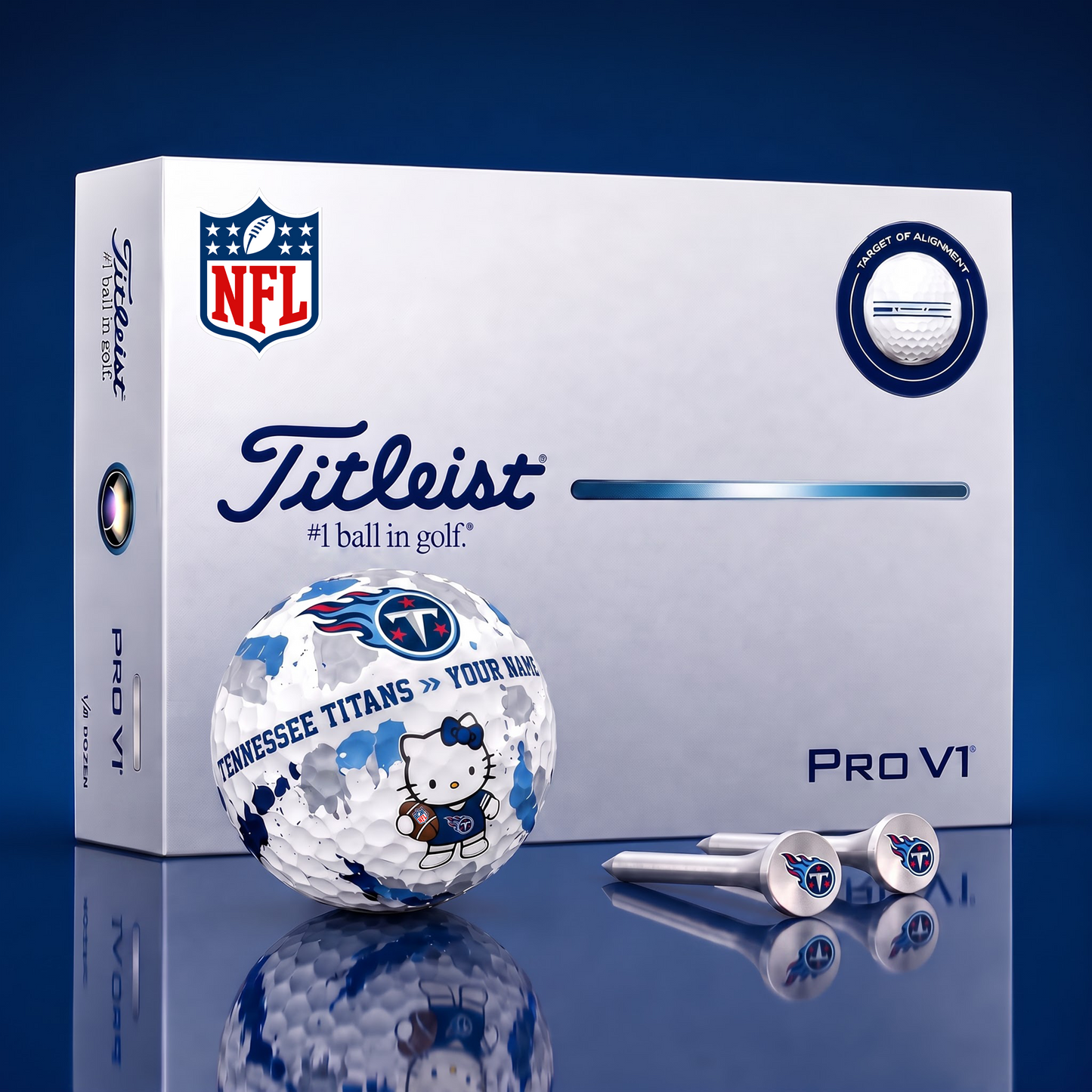 SIGNATURE NFL X TT HELLO KITTY 50TH ANNIVERSARY ELITE GOLF BALL SET – LIMITED EDITION