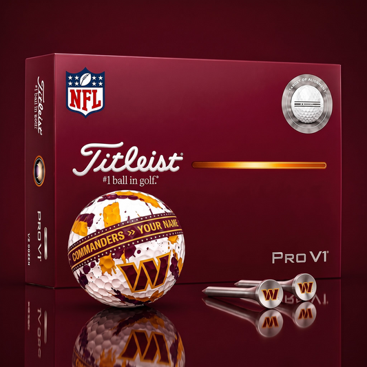 SIGNATURE NFL X WC DELUXE PERSONALIZED GOLF BALL SET LIMITED EDITION