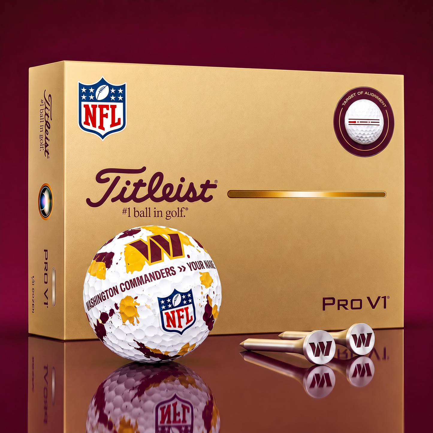 SIGNATURE NFL X WC DELUXE PERSONALIZED GOLF BALL SET LIMITED EDITION V2