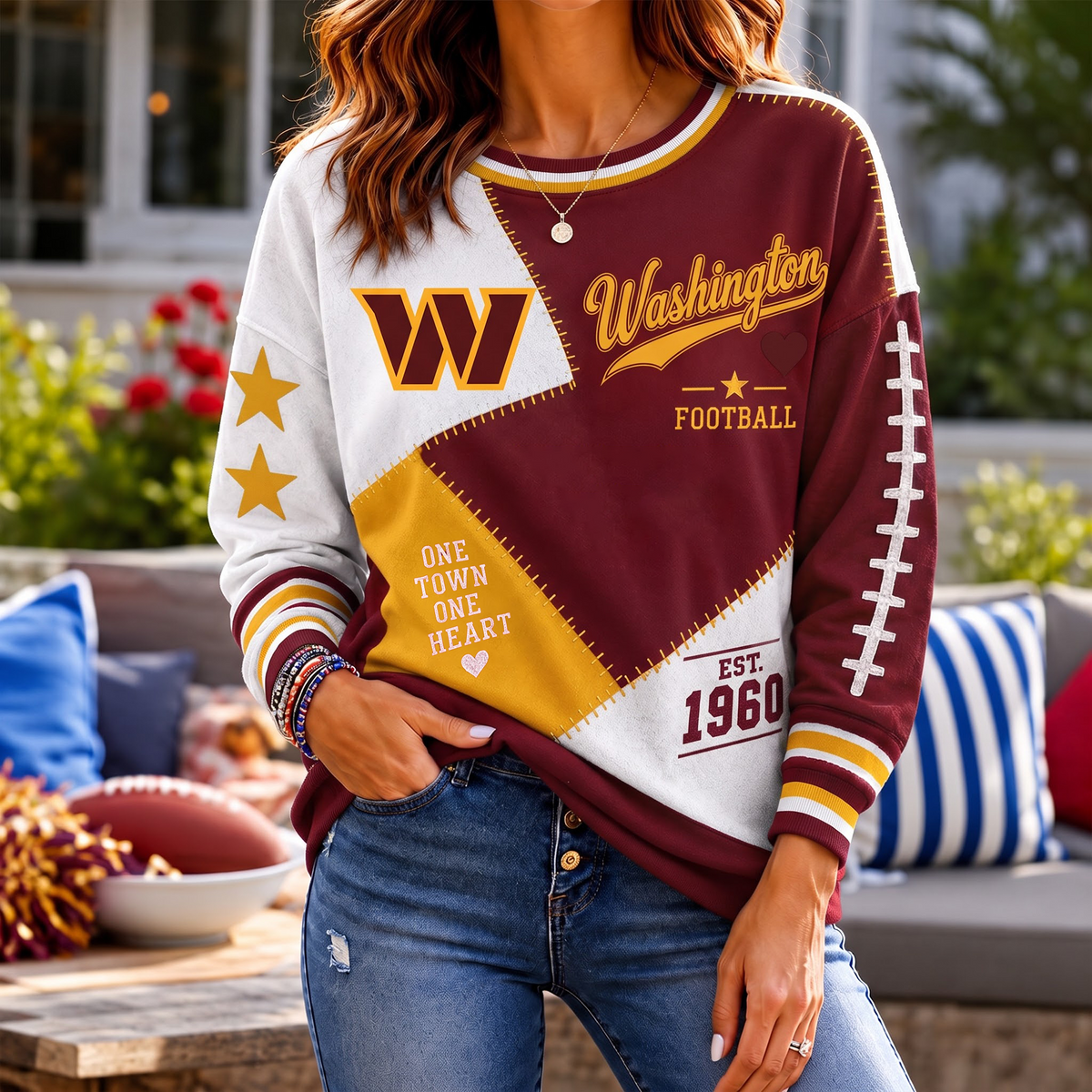 SIGNATURE NFL X WC EXCLUSIVE Women's Football Casual Sweatshirt LIMITED EDITION