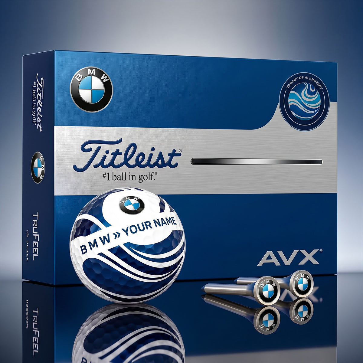 SIGNATURE BMW X BW EXCLUSIVE PERSONALIZED GOLF BALL V7 LIMITED EDITION NDT NHM 050926
