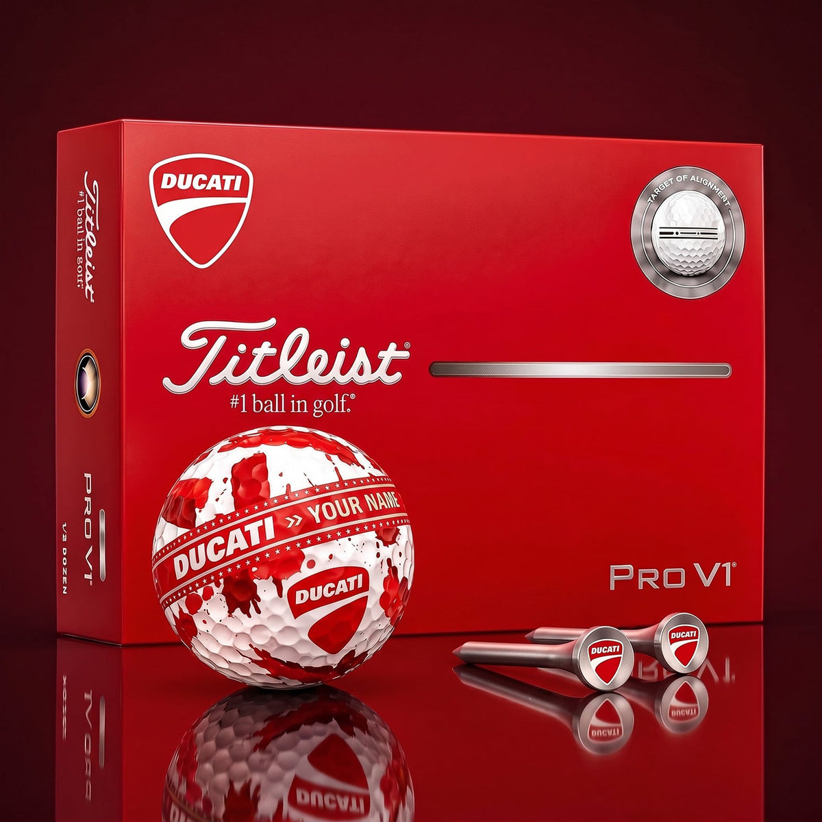 SIGNATURE DUC X DC EXCLUSIVE PERSONALIZED GOLF BALL V5 LIMITED EDITION NDT NHM 070926