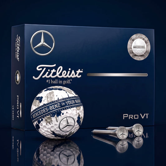 SIGNATURE MERC X MBENZ EXCLUSIVE PERSONALIZED GOLF BALL V4 LIMITED EDITION NDT NHM 050926