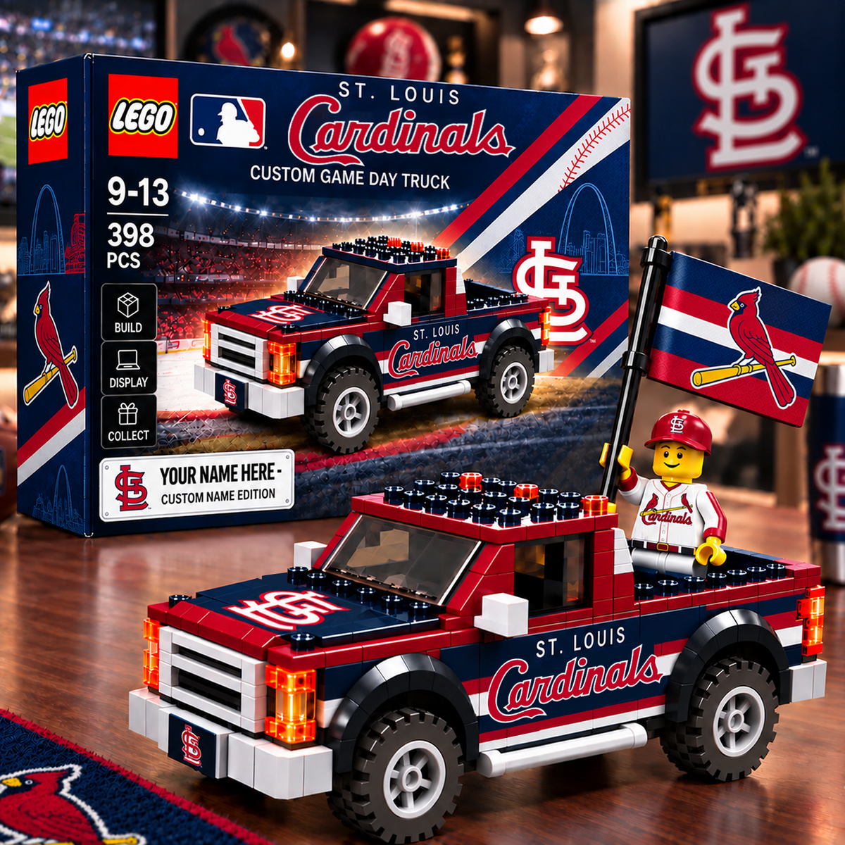 STL x MLB Building Blocks Truck Toy Set V2