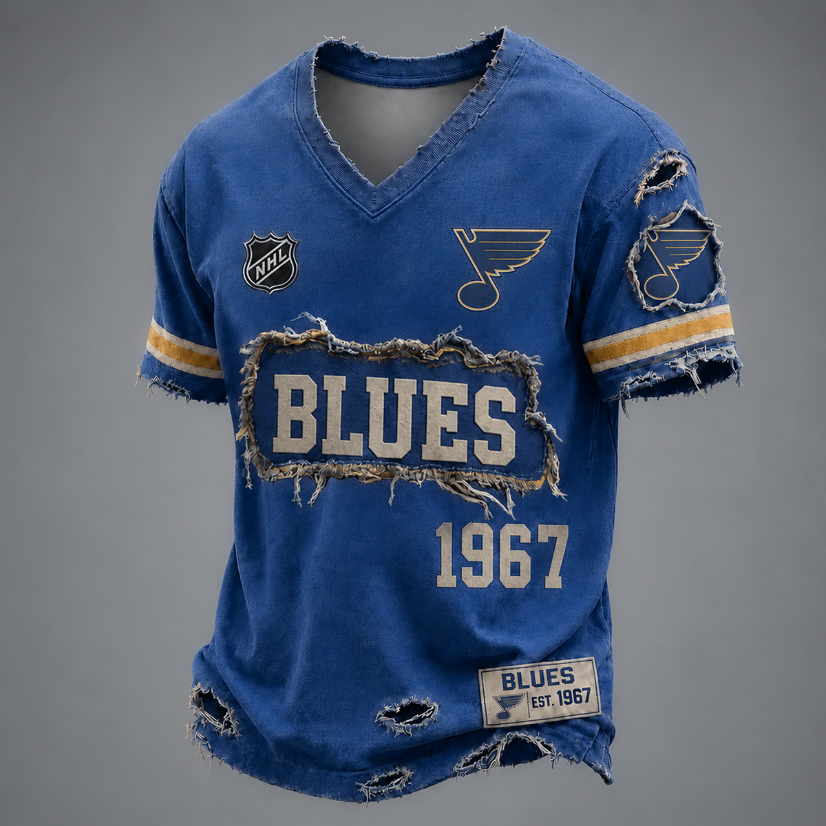 STL x NHL LUXURY V-Neck T-Shirt 2705 DatND DVT
