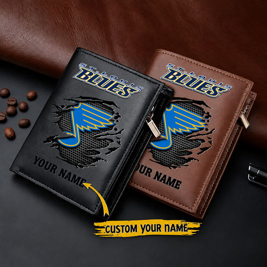 STL x NHL Men Slim Vertical Wallets New